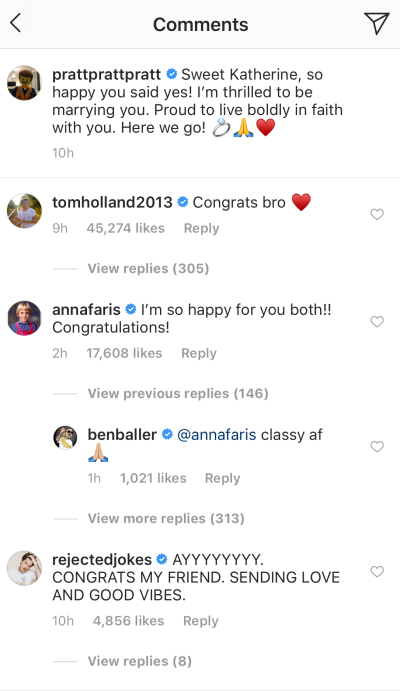 Anna Faris comments on Chris Pratt and Katherine Schwarzenegger engagement announcement