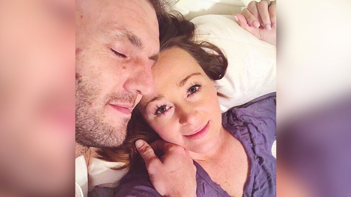 Jamie Otis And Doug Hehner Smile And Lie In Bed