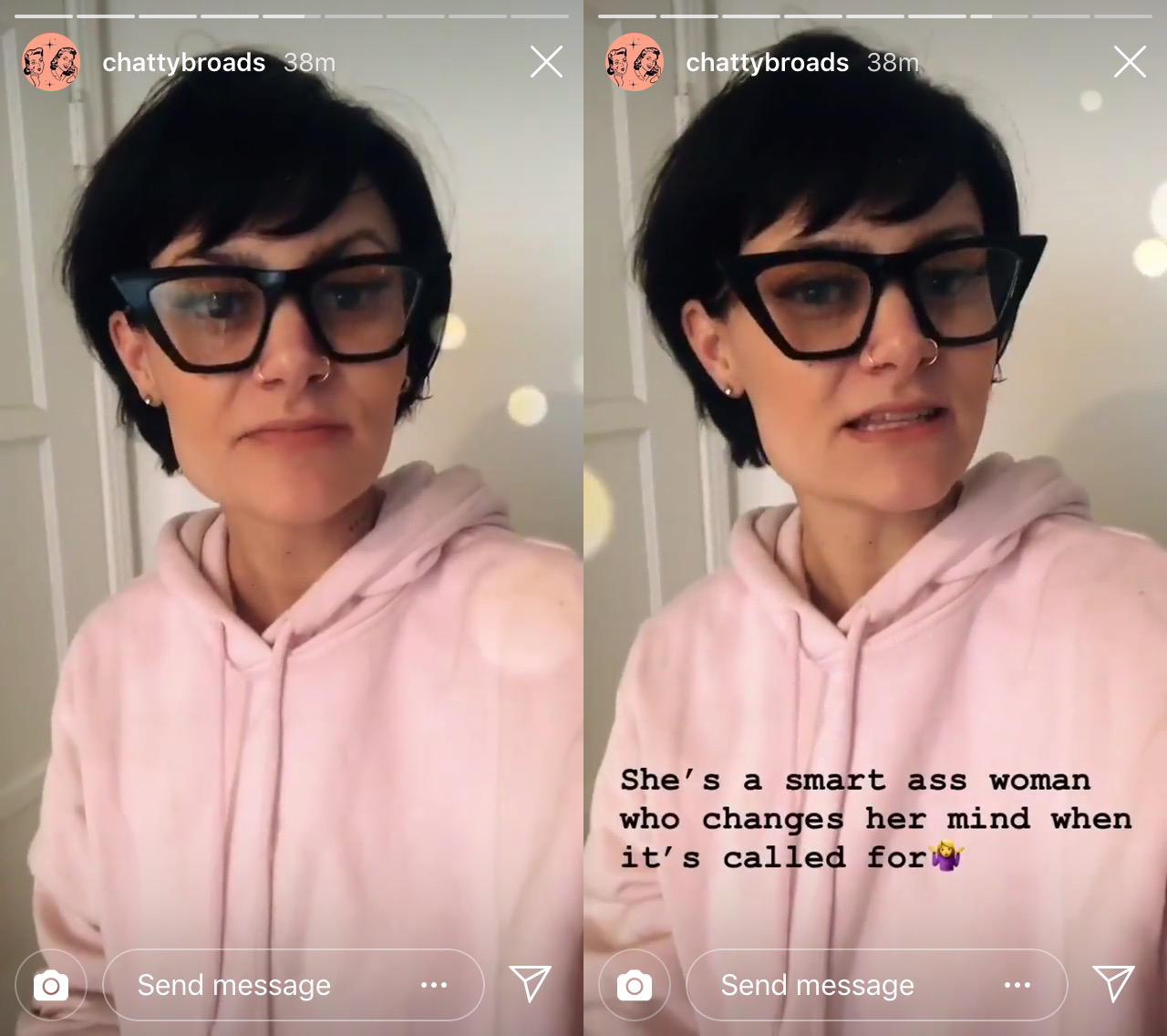 Jess Ambrose Chatty Broads Instagram Story