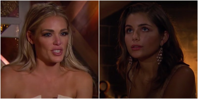 Bachelor Kelsey Weier Crying and Hannah Ann Sluss Champagnegate