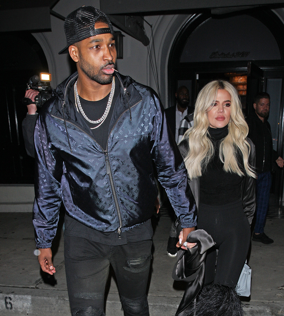 Khloe Kardashian And Tristan Thompson Have A Romantic Dinner Before She Sits Courtside At LA Game