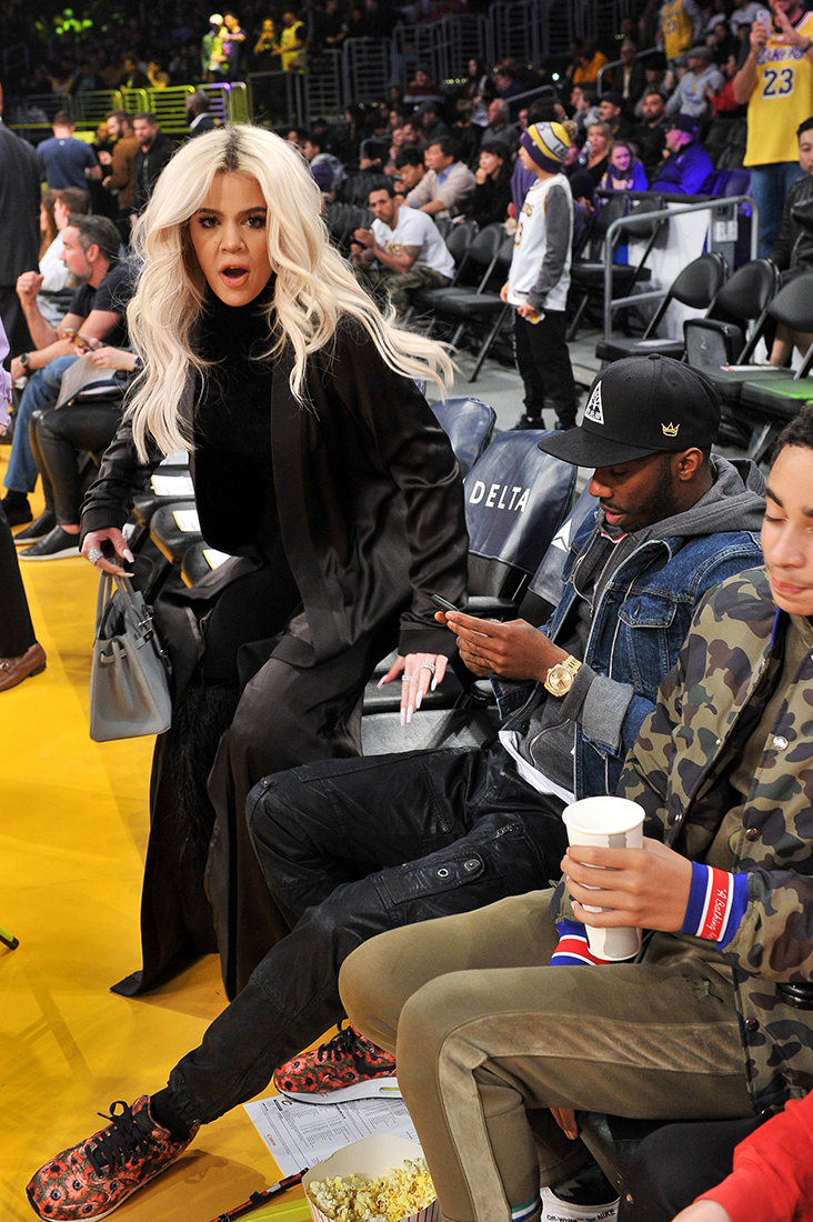 Khloe Kardashian And Tristan Thompson Have A Romantic Dinner Before She Sits Courtside At LA Game