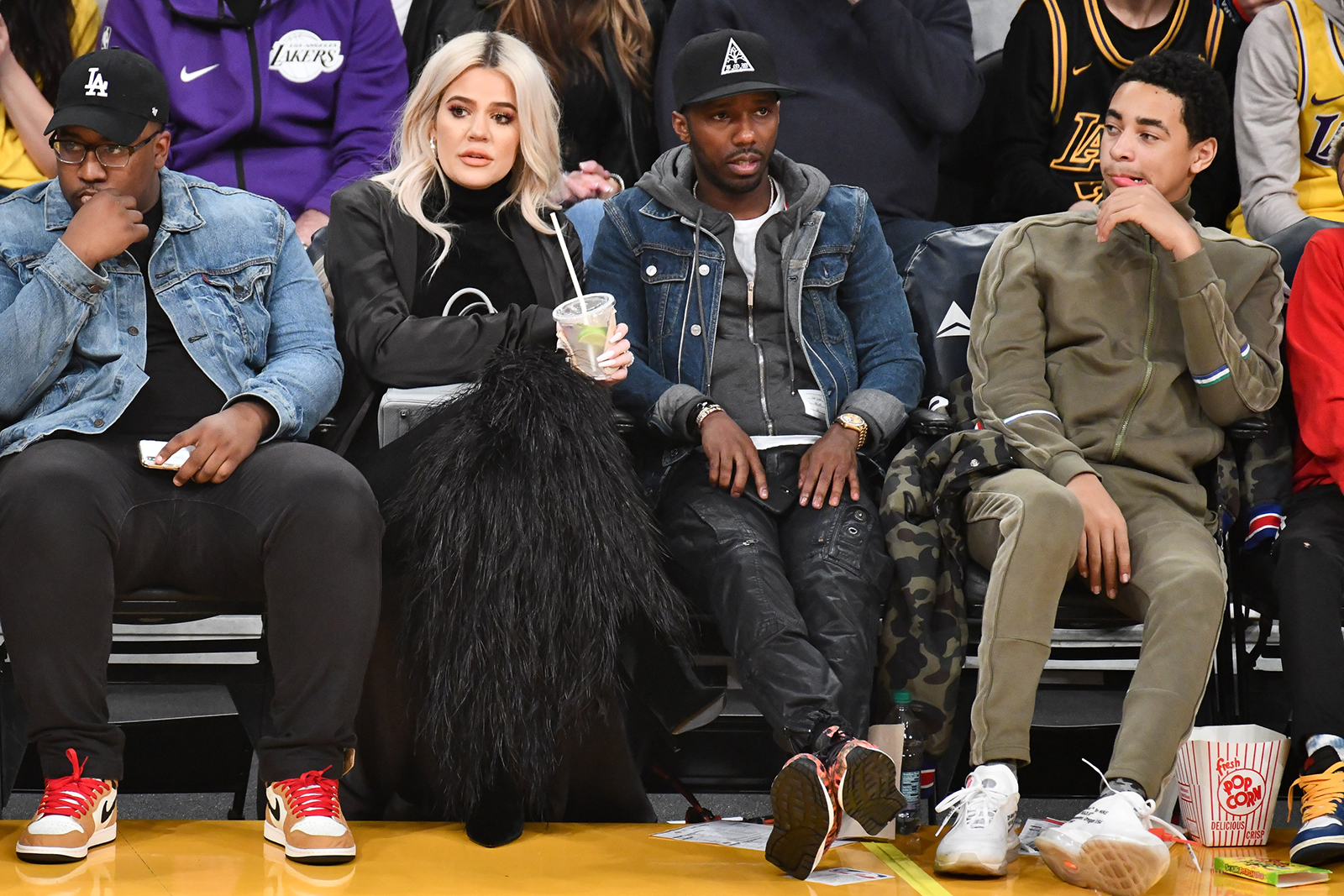 Khloe Kardashian And Tristan Thompson Have A Romantic Dinner Before She Sits Courtside At LA Game