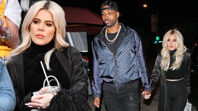 Khloe Kardashian And Tristan Thompson Have A Romantic Dinner Before She Sits Courtside At LA Game