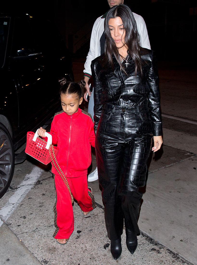 Kourtney Kardashian, North West, And Kris Jenner Have Dinner In West Hollywood