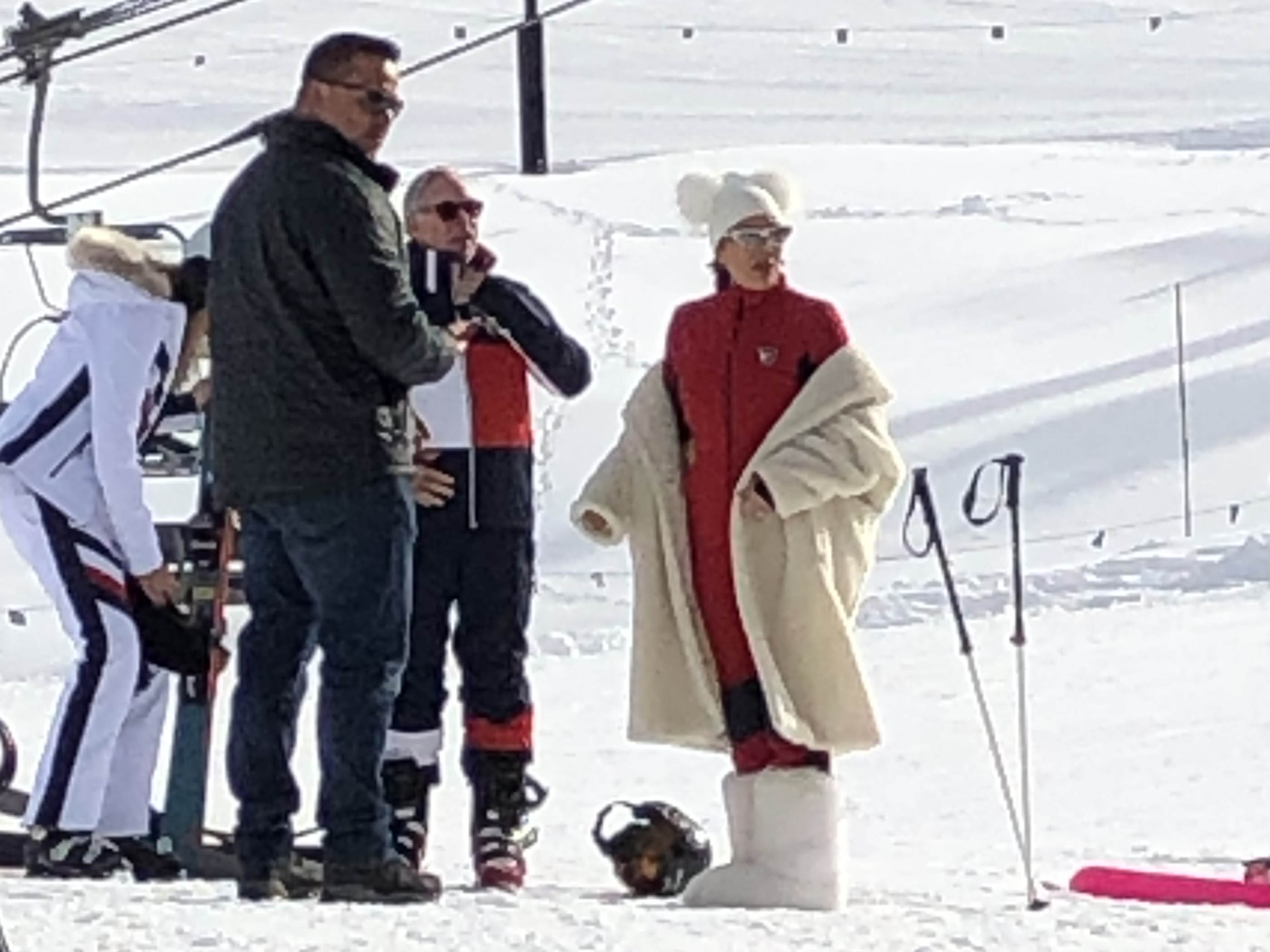 Kris Jenner Skiing in Aspen, CO