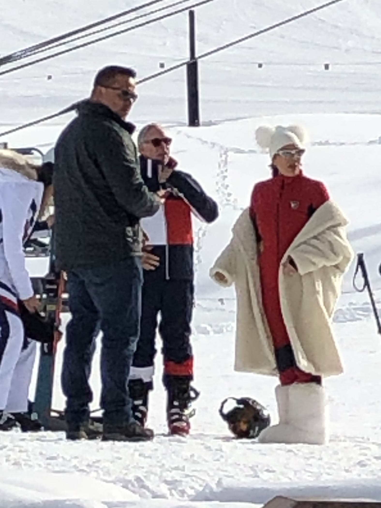 Kris Jenner Skiing in Aspen, CO