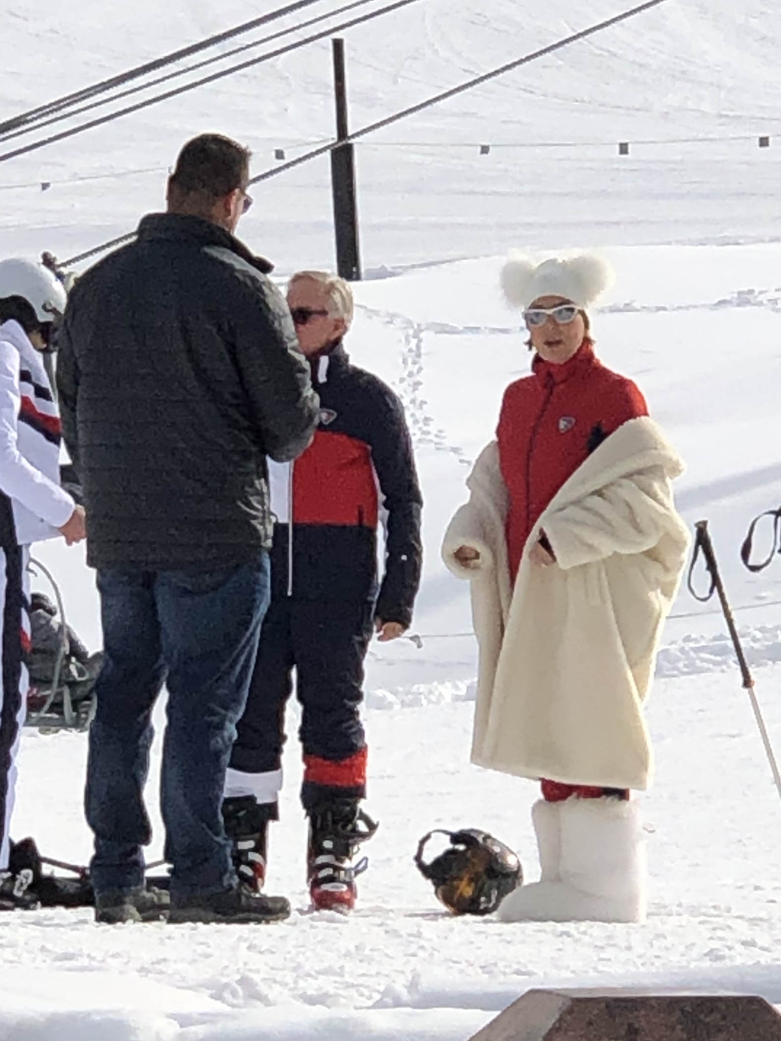 Kris Jenner Skiing in Aspen, CO