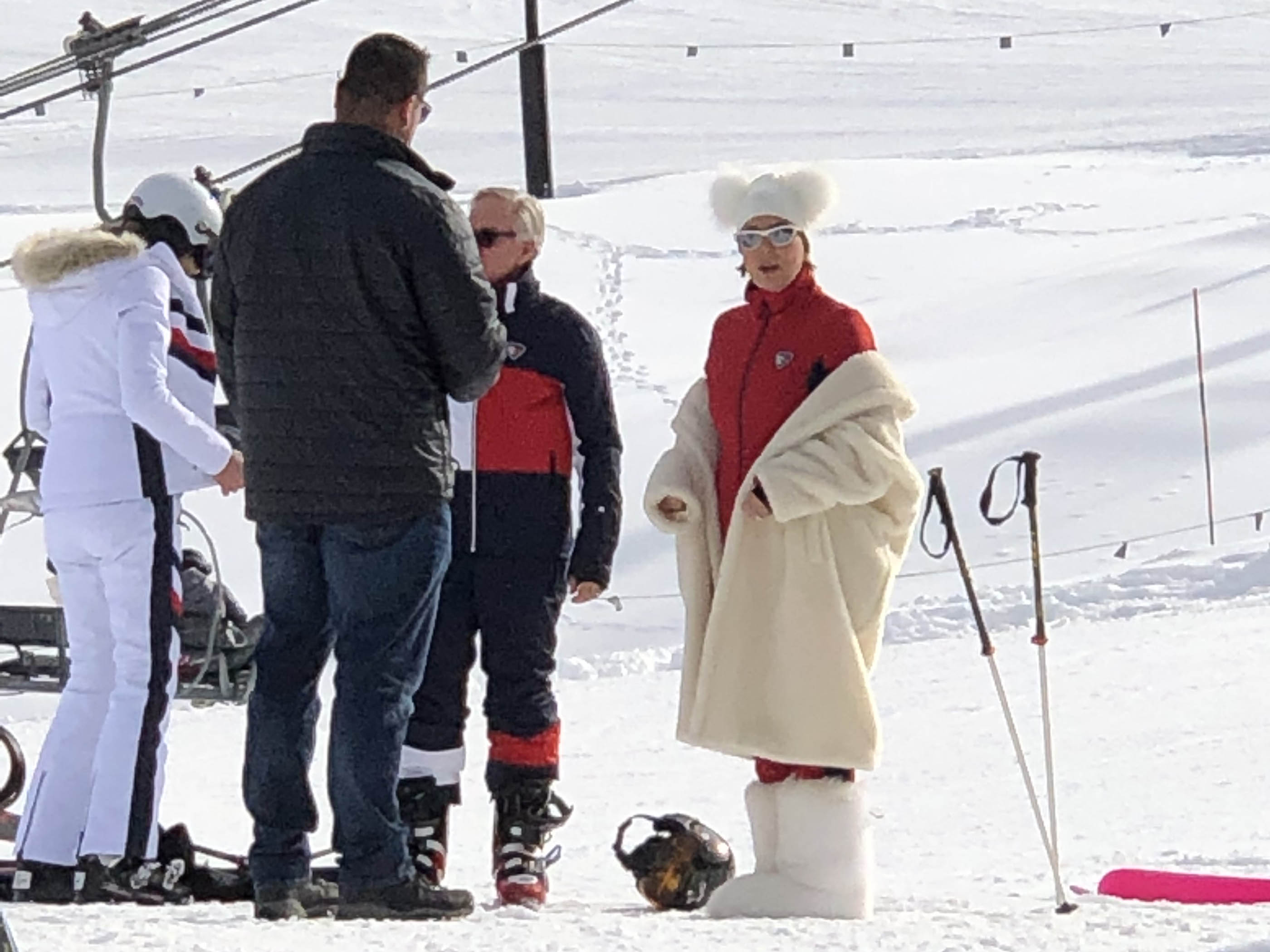 Kris Jenner Skiing in Aspen, CO
