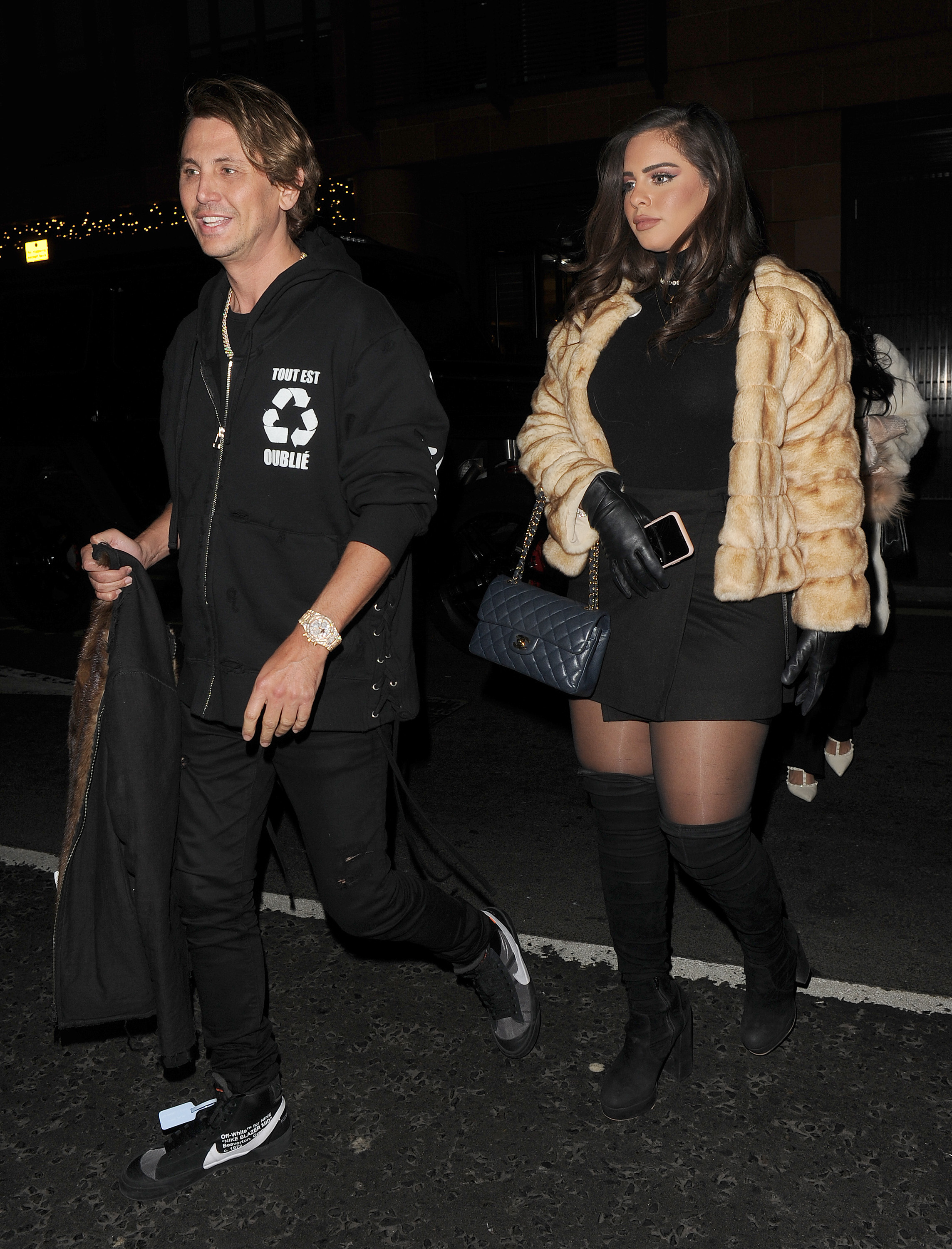 EXCLUSIVE: Jonathan Cheban, the self proclaimed 'Food God' is seen leaving C restaurant in Mayfair, with a female companion.