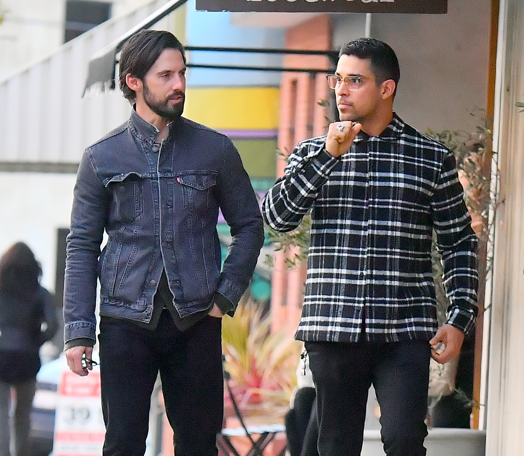 Wilmer Valderrama and his bud Milo Ventimiglia step out to lunch together