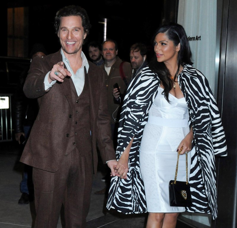 Matthew McConaughey and Camila Alves arrive to the MoMA for "Serenity" premiere