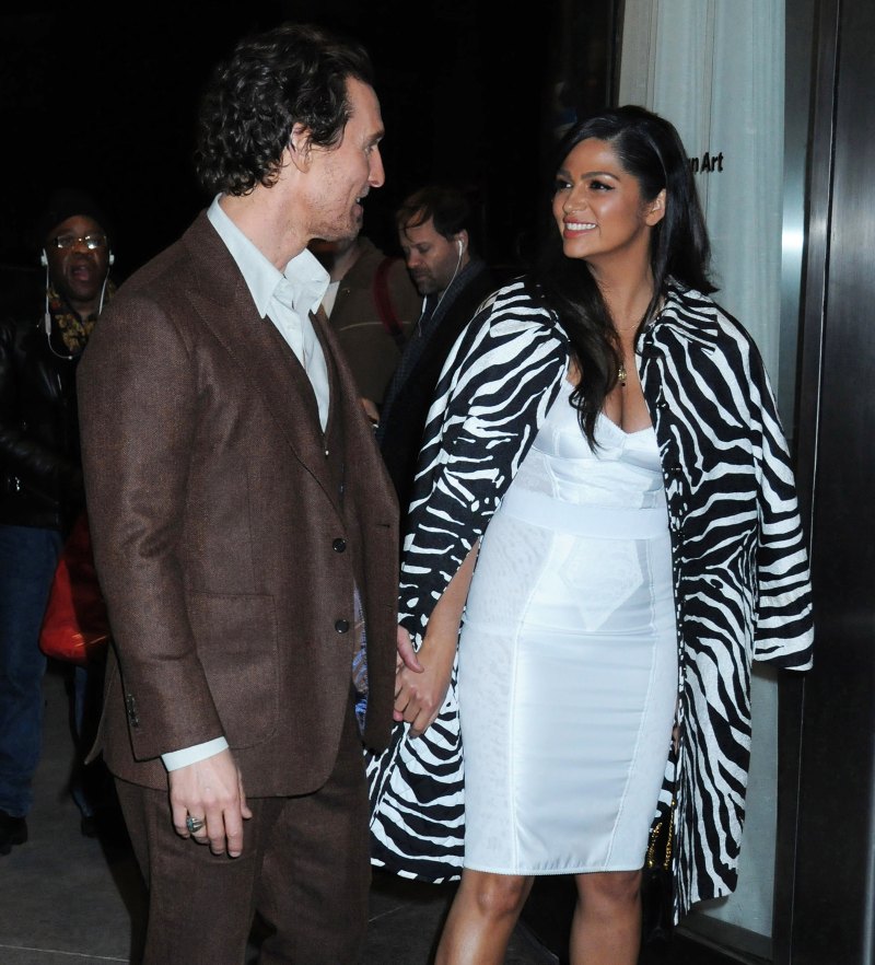 Matthew McConaughey and Camila Alves arrive to the MoMA for "Serenity" premiere