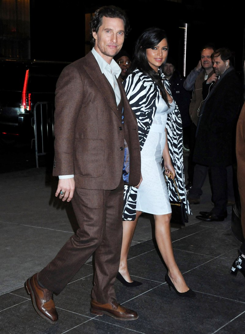 Matthew McConaughey and Camila Alves arrive to the MoMA for "Serenity" premiere