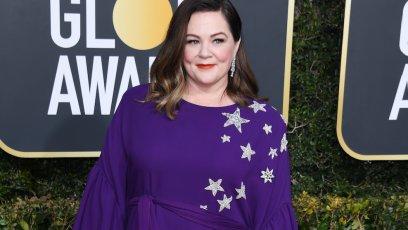 Melissa McCarthy, Purple Dress, Golden Globes 2019