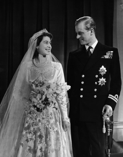 Queen Elizabeth and Prince Philip's weddingj