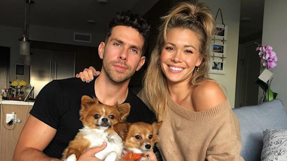 Chris Randone with Krystal Nielson and their dogs