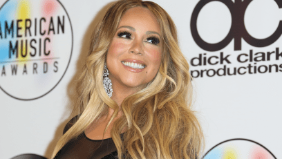 Mariah Carey, Black Gown, Smiling