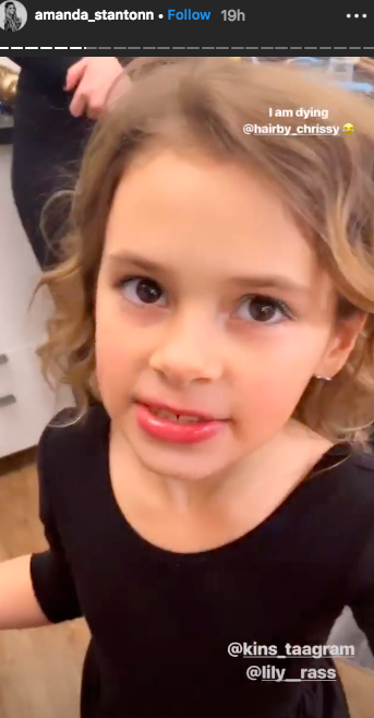 Bachelor Amanda Stanton daughter Kinsley getting highlights