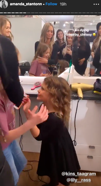 Bachelor Amanda Stanton daughter Kinsley getting highlights