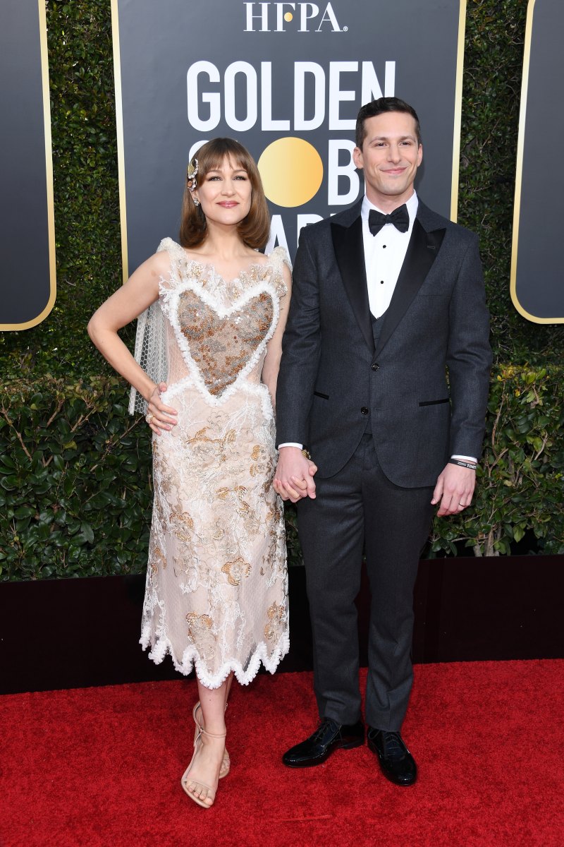 Golden Globes 2019 andy samberg joanna newsom