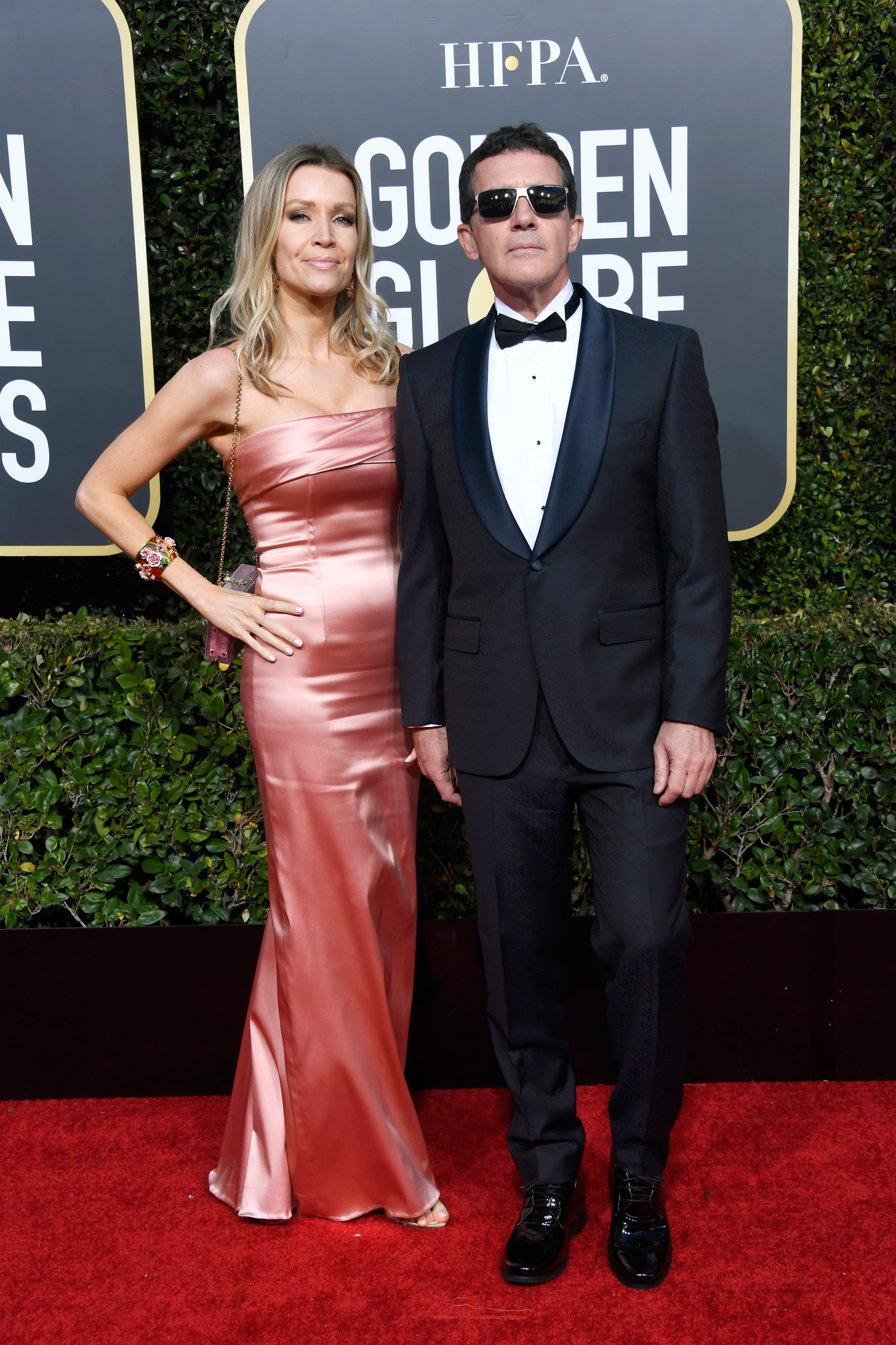Golden Globes 2019 antonio banderas nicole kimpel
