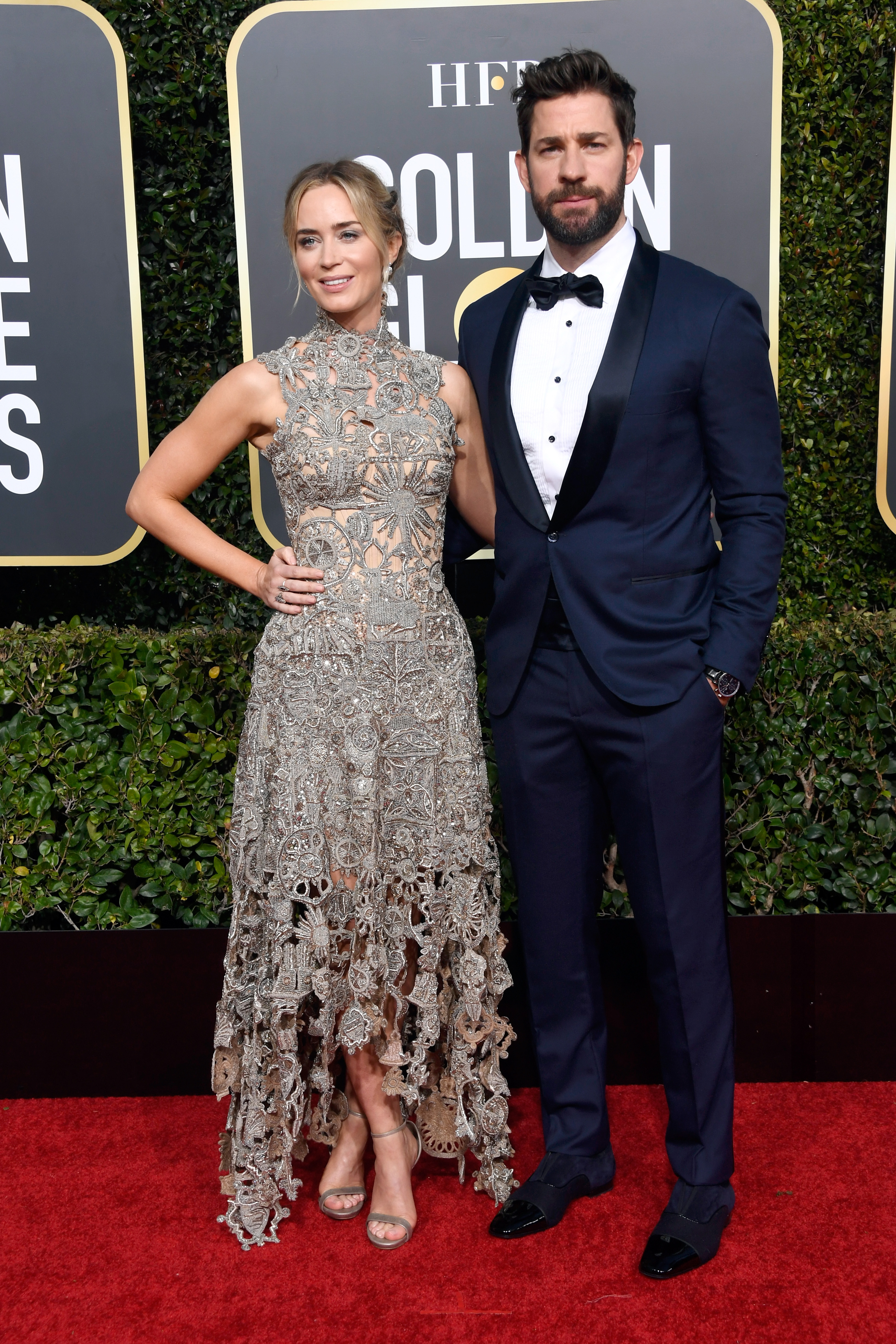 Golden Globes 2019 emily blunt john krasinski