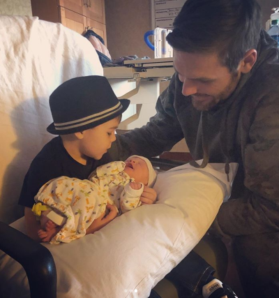 Isaiah and Mike Fisher with Baby Jacob