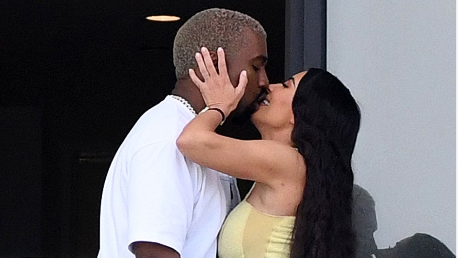 Kim Kardashian And Kanye West share Romantic Smooch At The Condo He Bought Her For Christmas
