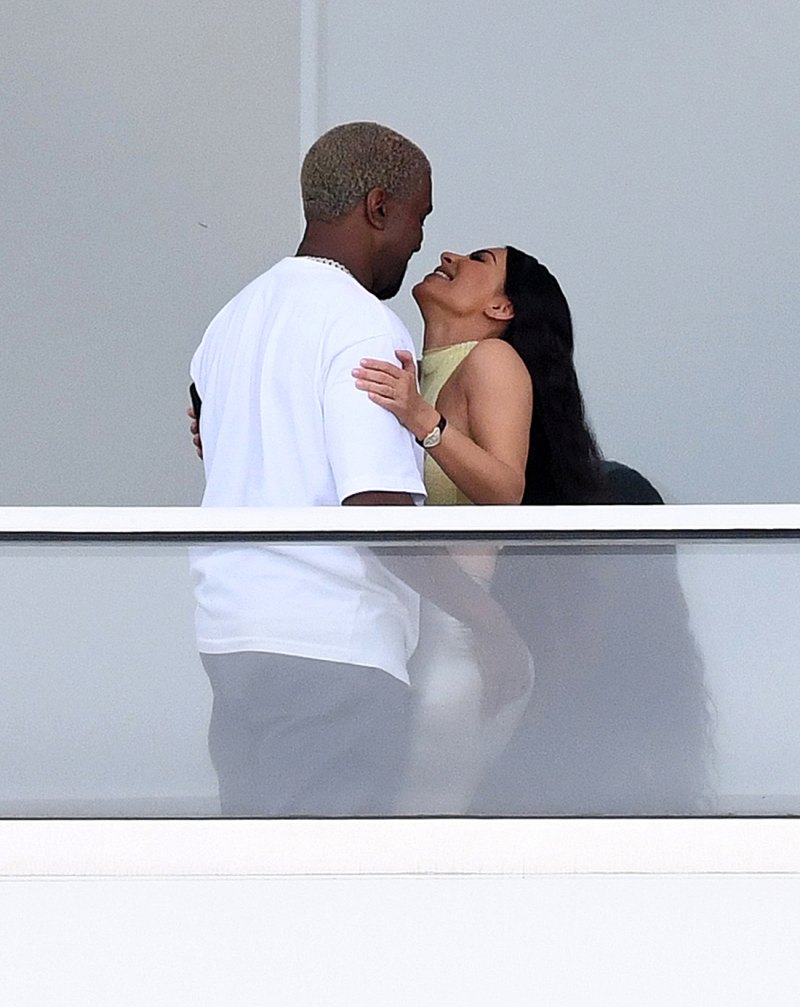 Kim Kardashian And Kanye West share Romantic Smooch At The Condo He Bought Her For Christmas