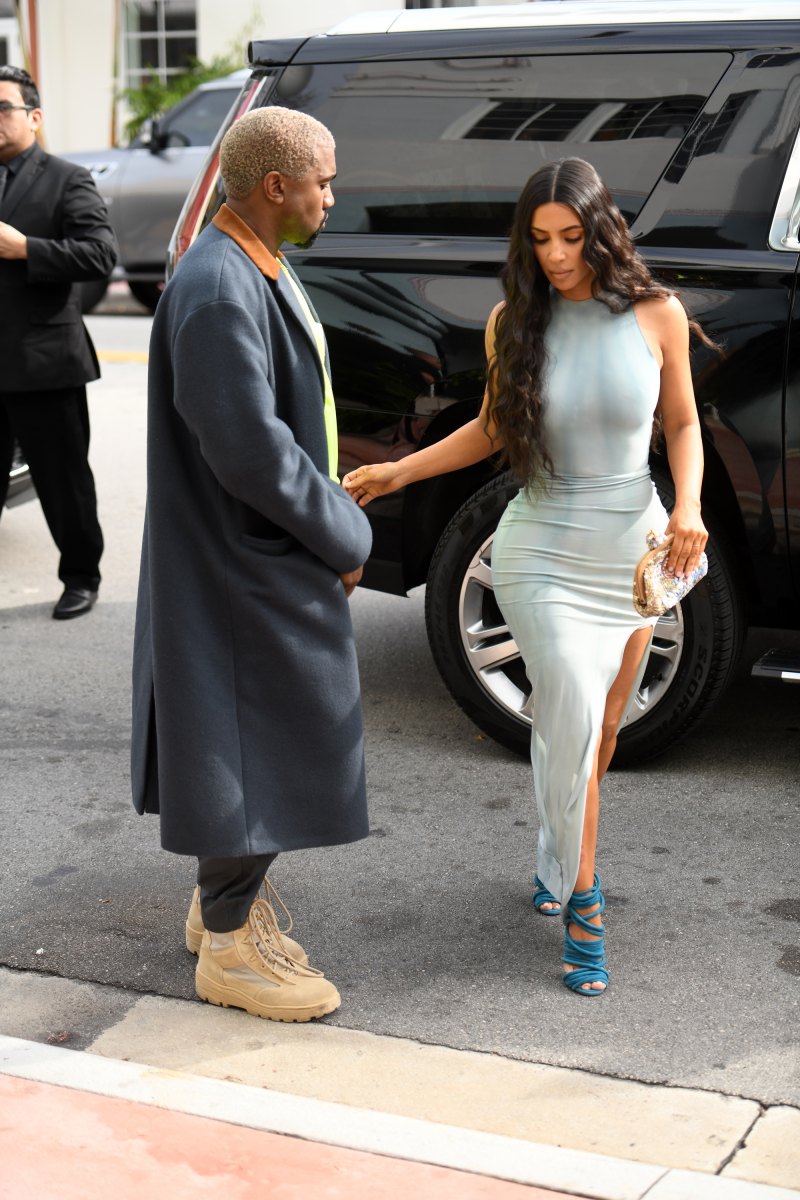 kim kardashian kanye west miami shopping