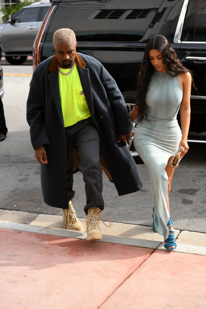 kim kardashian kanye west miami shopping