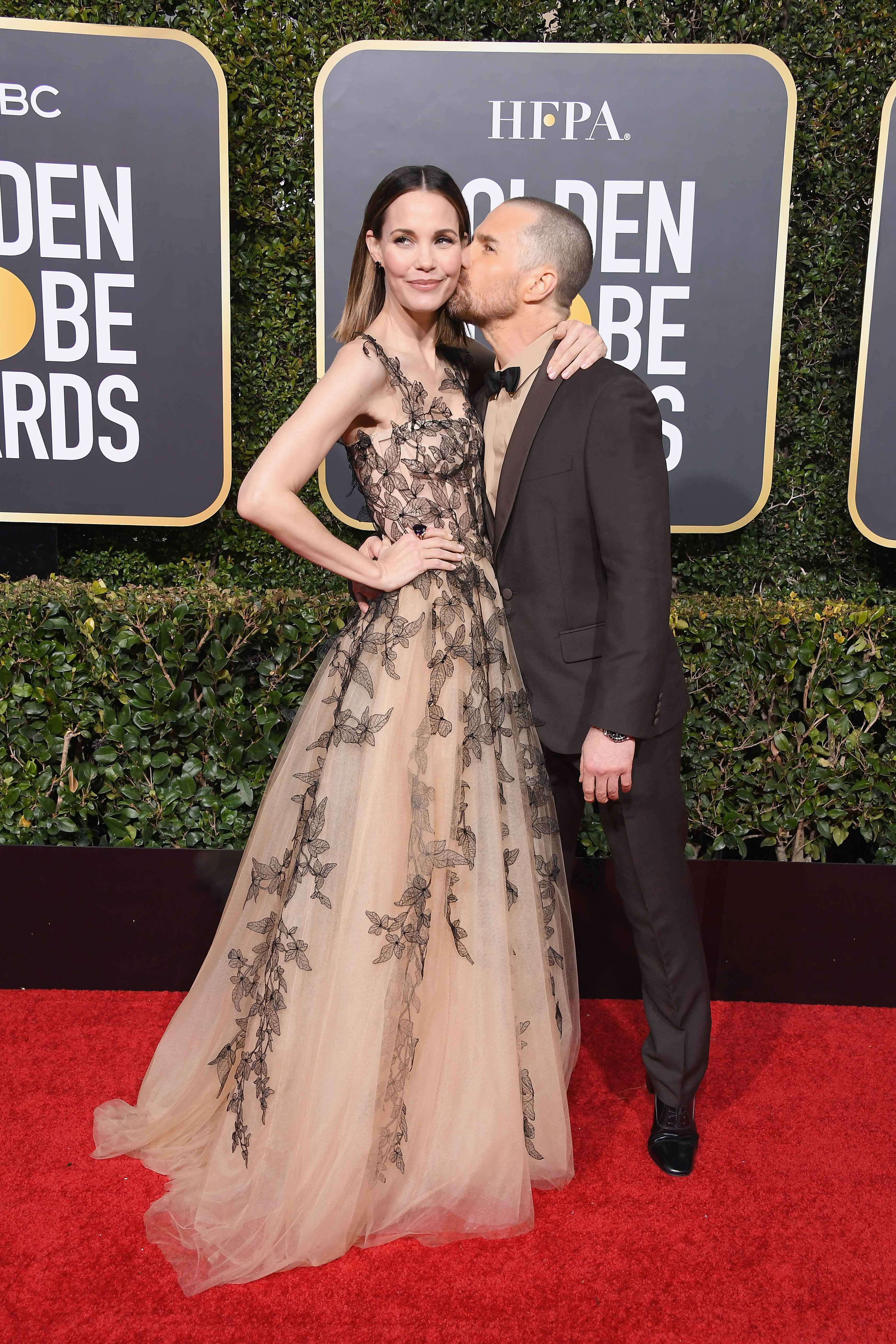 Golden Globes 2019 leslie bibb sam rockwell