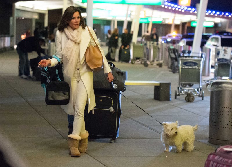 'RHONY' Luann de Lesseps airport