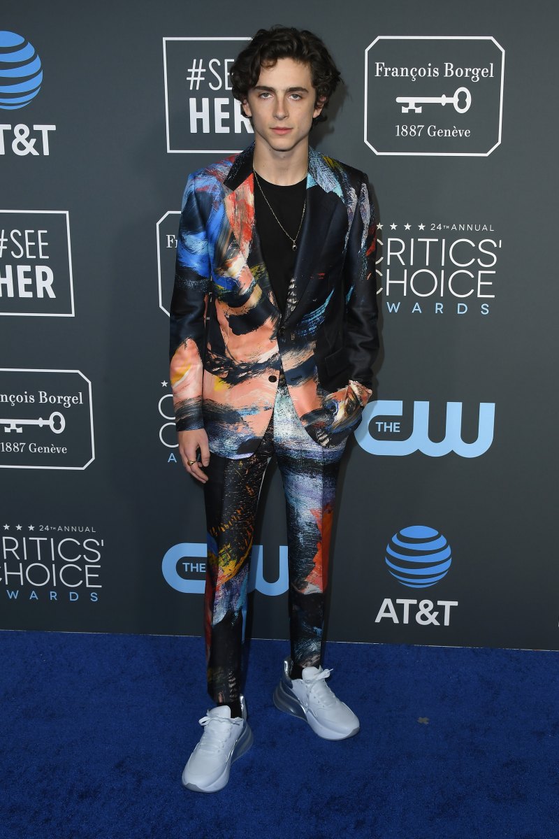timothee chalamet critics choice awards 2019