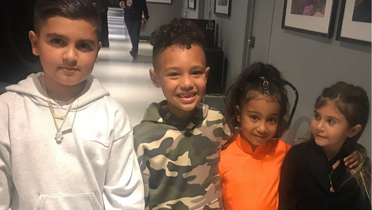 Mason Disick, Caiden Mills, North West, Penelope Disick