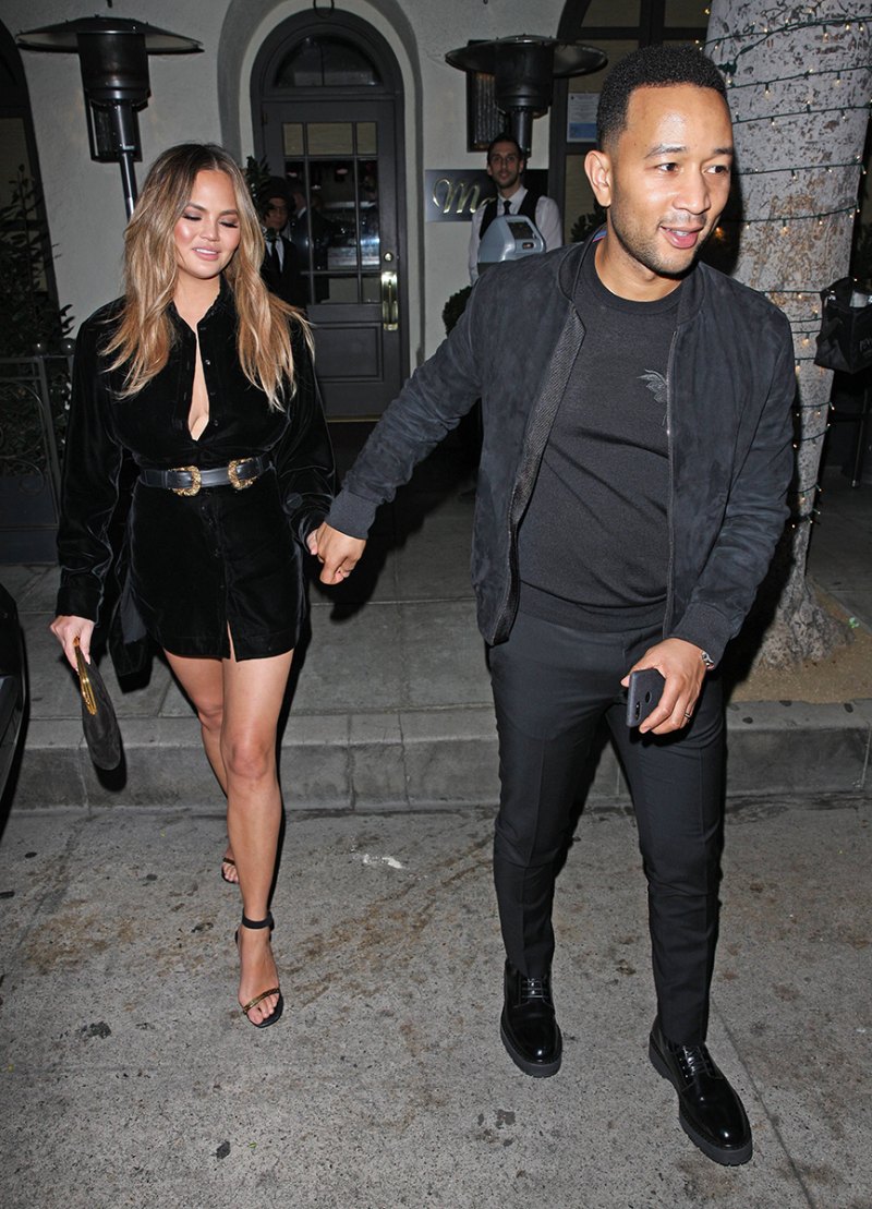 Chrissy Teigen Puts Her Legs on Full Display During Da