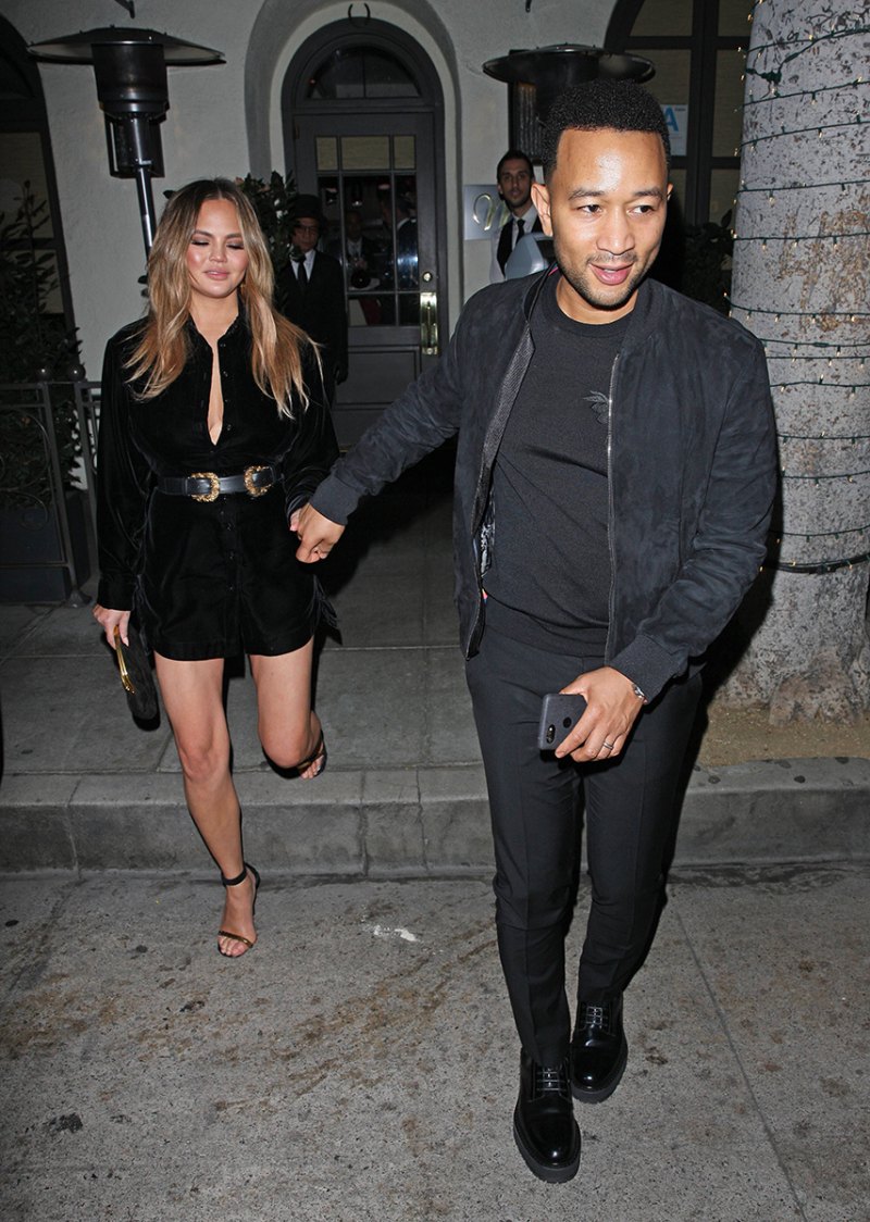 Chrissy Teigen Puts Her Legs on Full Display During Da