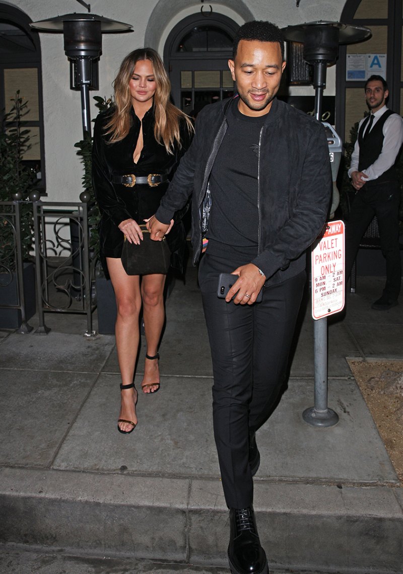 Chrissy Teigen Puts Her Legs on Full Display During Da