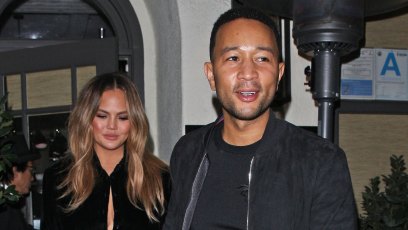 Chrissy Teigen Puts Her Legs on Full Display During Da