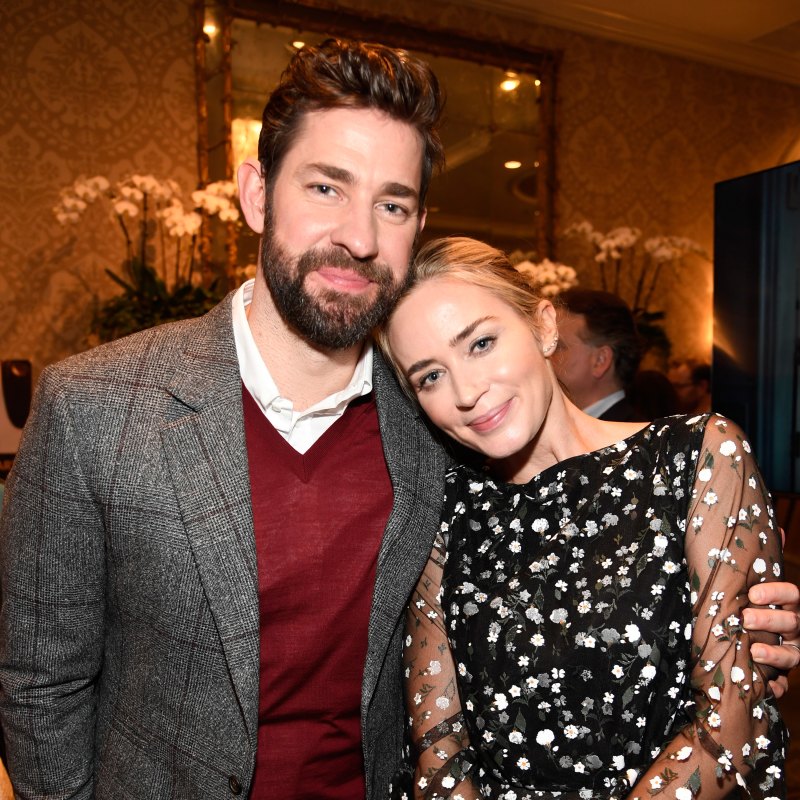 Emily Blunt John Krasinski hugging
