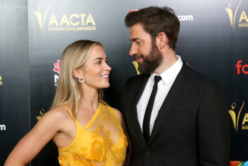 Emily Blunt John Krasinski yellow dress