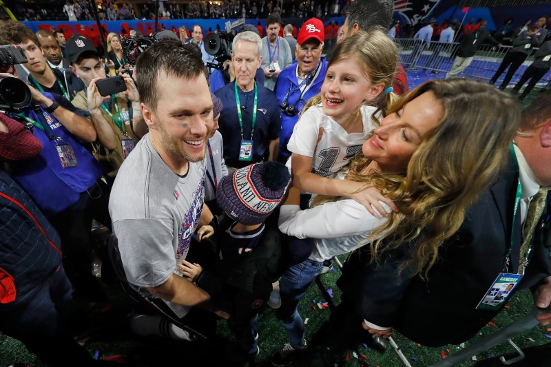 Gisele Bundchen Tom Brady daughter Vivian Super Bowl LIII - New England Patriots v Los Angeles Rams