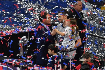 Tom Brady and kids after Super Bowl LIII