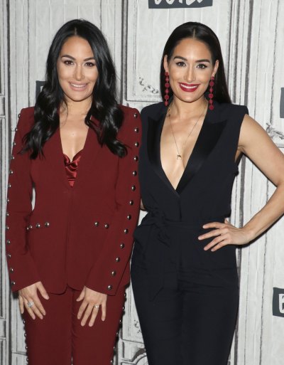Nikki and Brie Bella on busy tonight