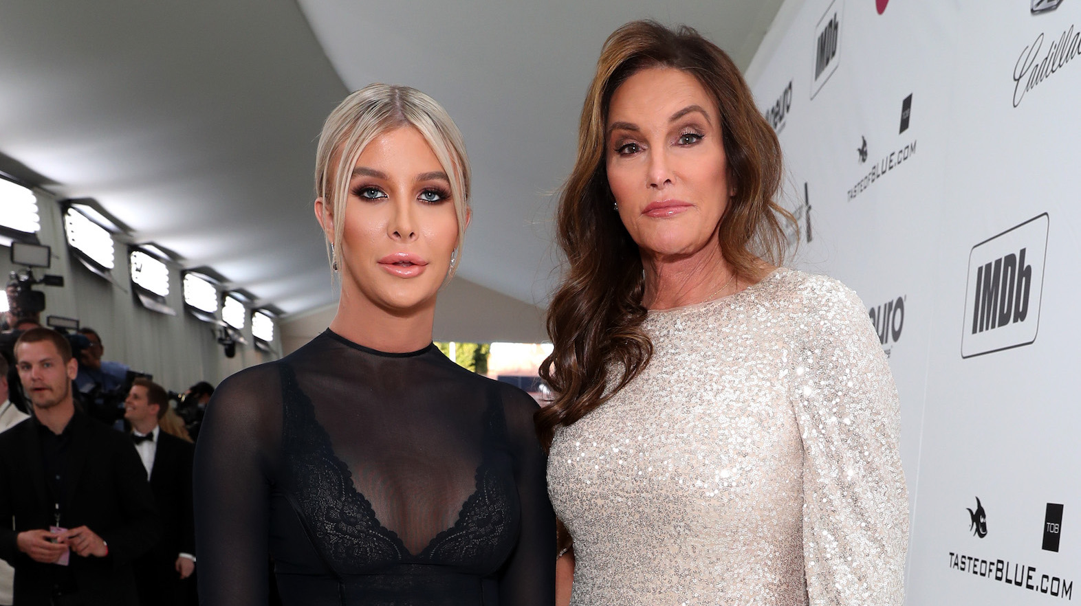 Caitlyn Jenner And Sophia Hutchins Attend Oscars Viewing Party