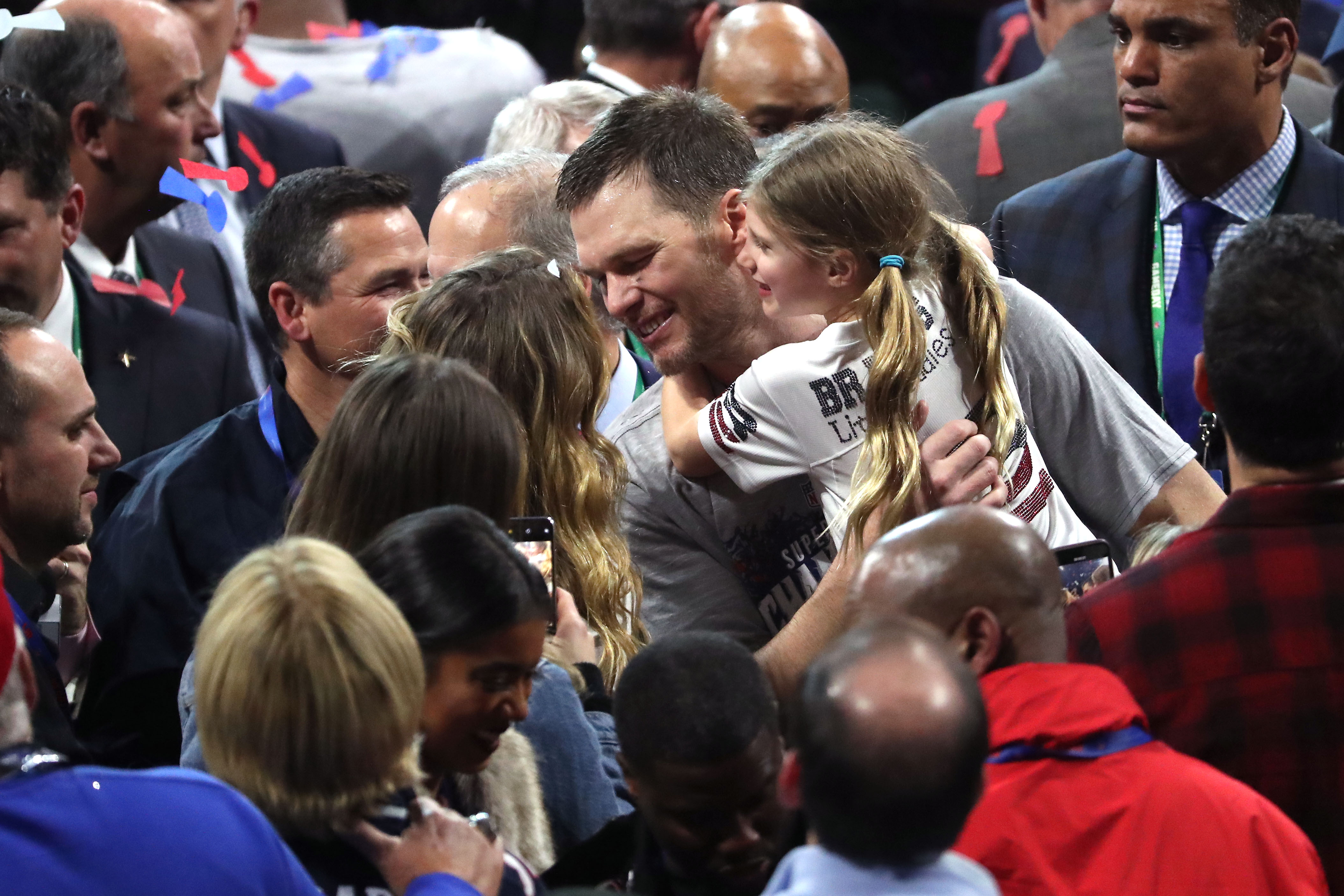 Tom Brady Gisele Bundchen daughter Vivian Super Bowl LIII - New England Patriots v Los Angeles Rams