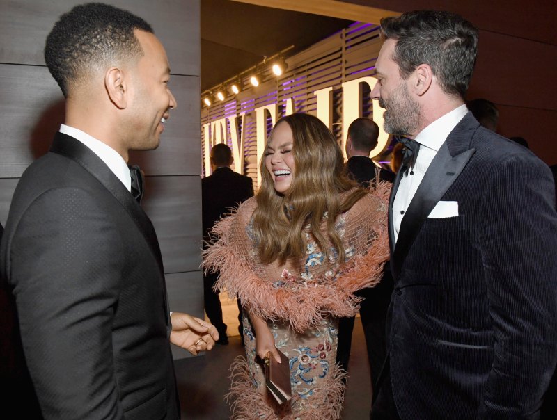 John Legend Chrissy Teigen 2019 Vanity Fair Oscar Party Hosted By Radhika Jones - Inside