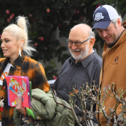 Gwen Stefani and Blake Shelton spend time with her family