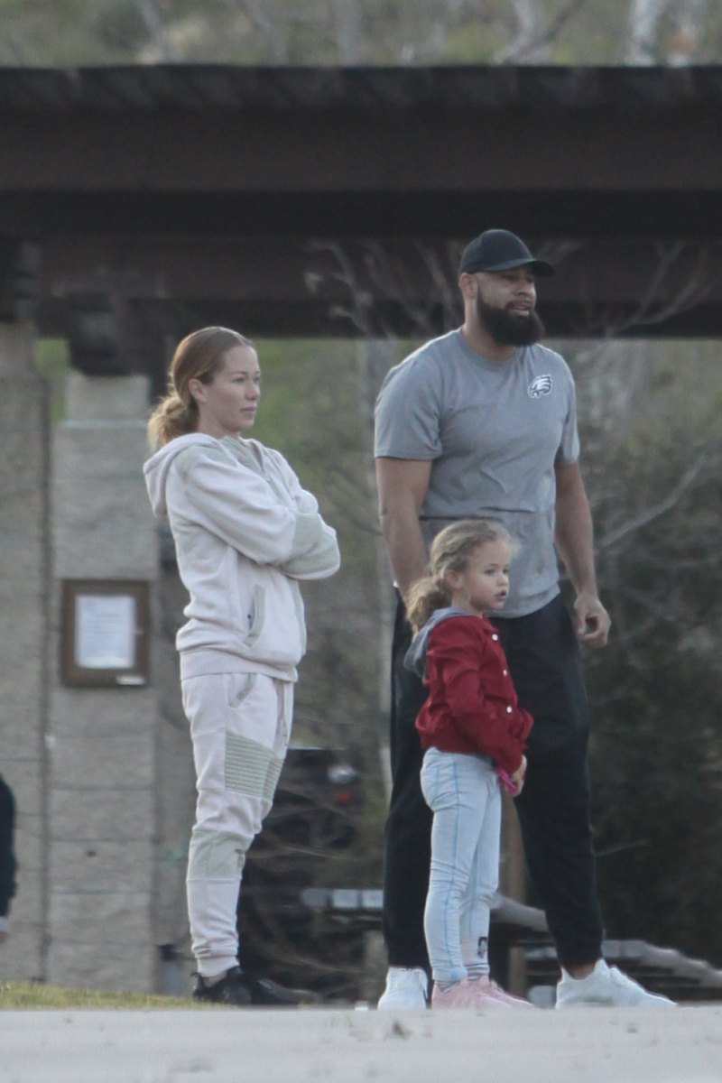 Kendra Wilkinson and Hank Baskett reunite for co-parenting their kids at the park and watch Alijah learn how to ride a bicycle.
